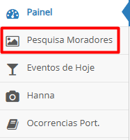 Funcionalidade Pesquisa Moradores