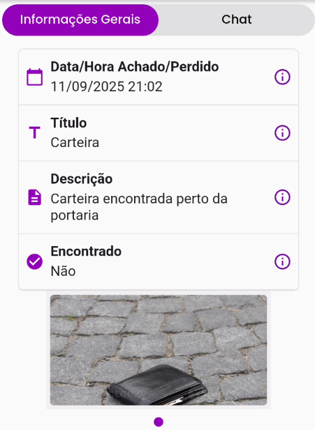 Acesso Achados & Perdidos