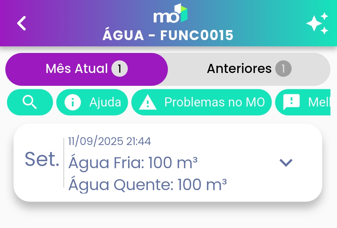 imagem: Tela Principal do mês atual.