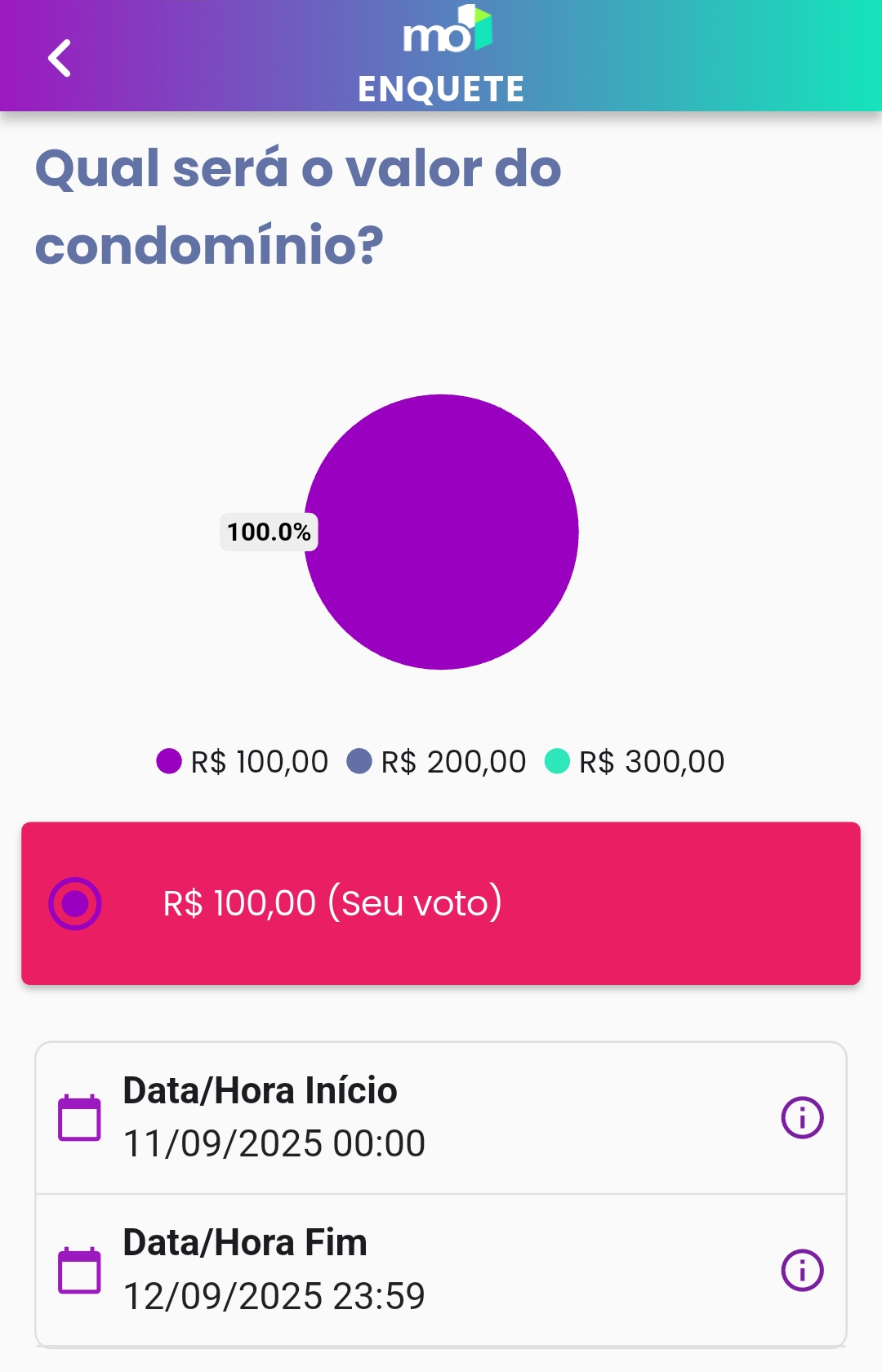 imagem: Visualização processo de Enquete aberta