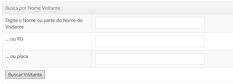Tela do antigo sistema de busca
